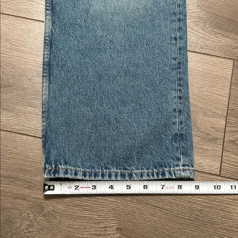 Motel Rocks Low Rise Parallel Jeans Bright Blue Size 24 - Picture 12 of 13